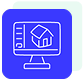 Computer house icon